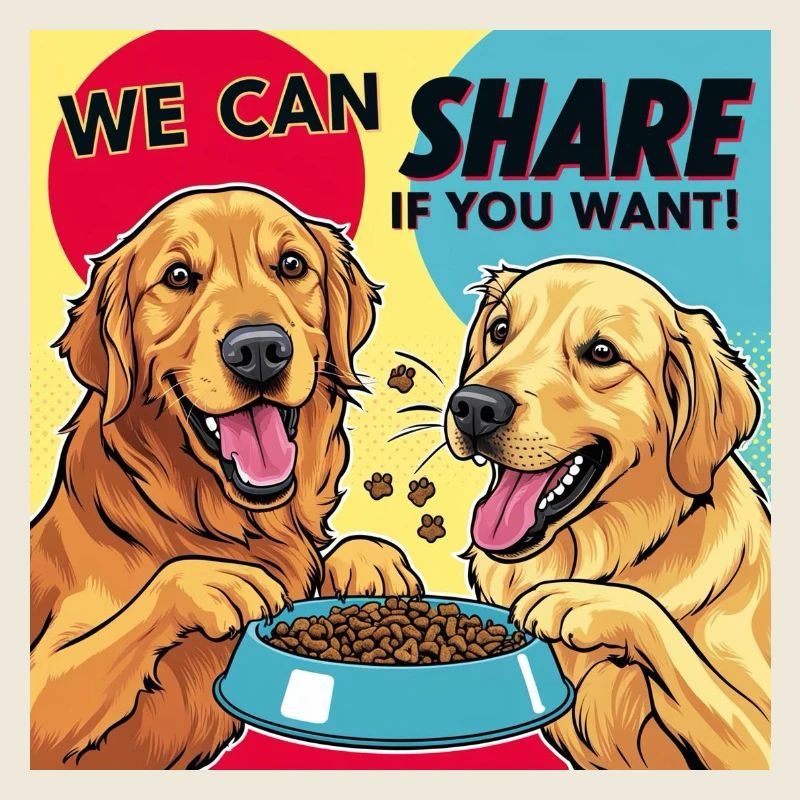 Comic Dogs - Nous pouvons partager si vous le souhaitez