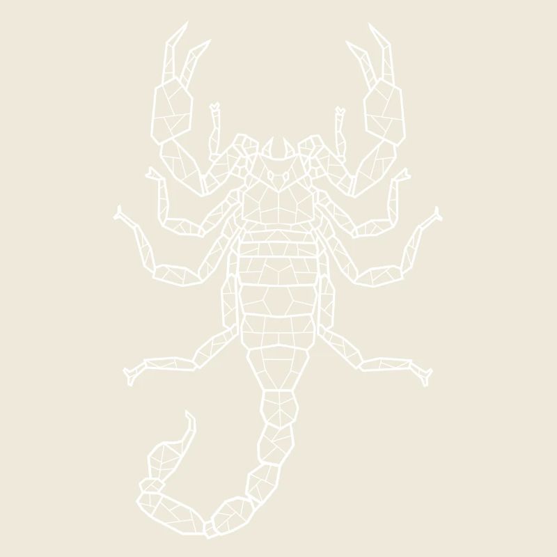 Skorpion weiß