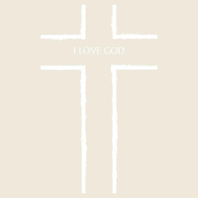 Croix avec l’inscription : J’aime Dieu