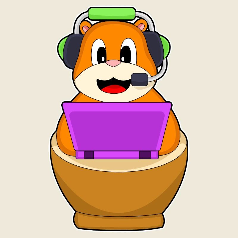 Hamster Secrétaire Ordinateur portable