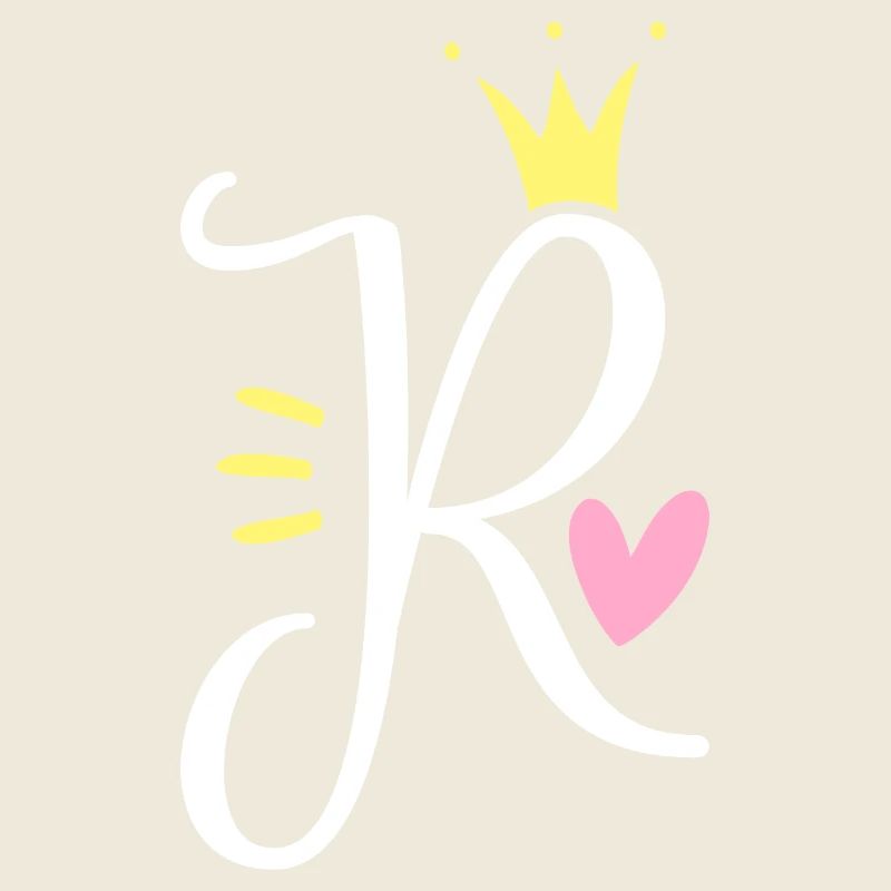Lettre R Lettre initiale Couronne