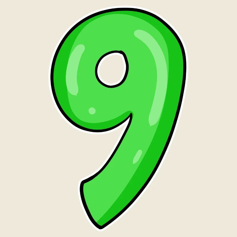 Numéro 9 - Neuf - 9 Motif