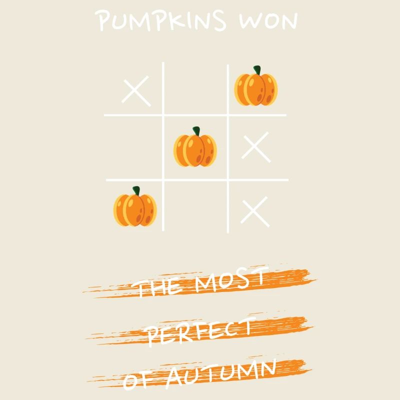 Kürbis Tic Tac Toe Design