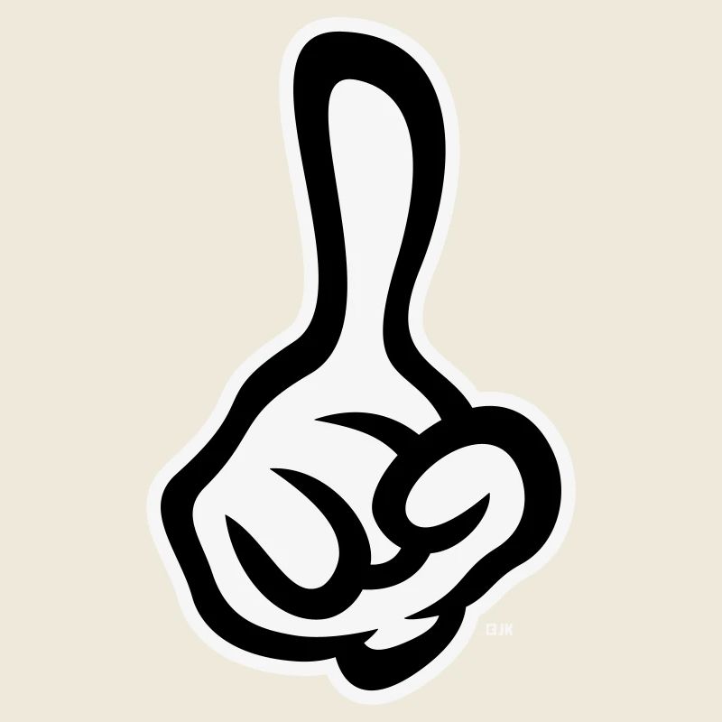 Erhobener Zeigefinger (Finger / Rechte Hand NEG2C)