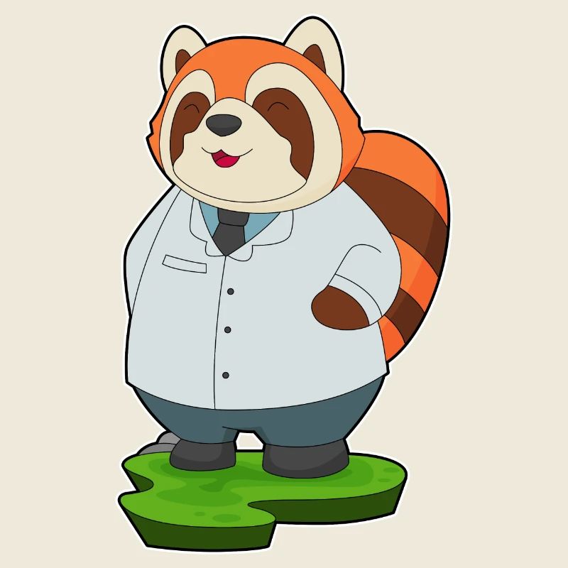 Roter Panda Arzt