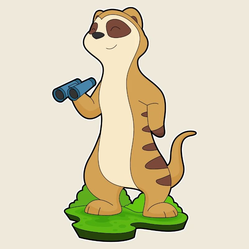 Erdmännchen Fernglas