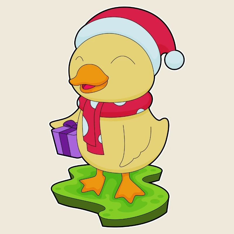 Écharpe de Noël canard