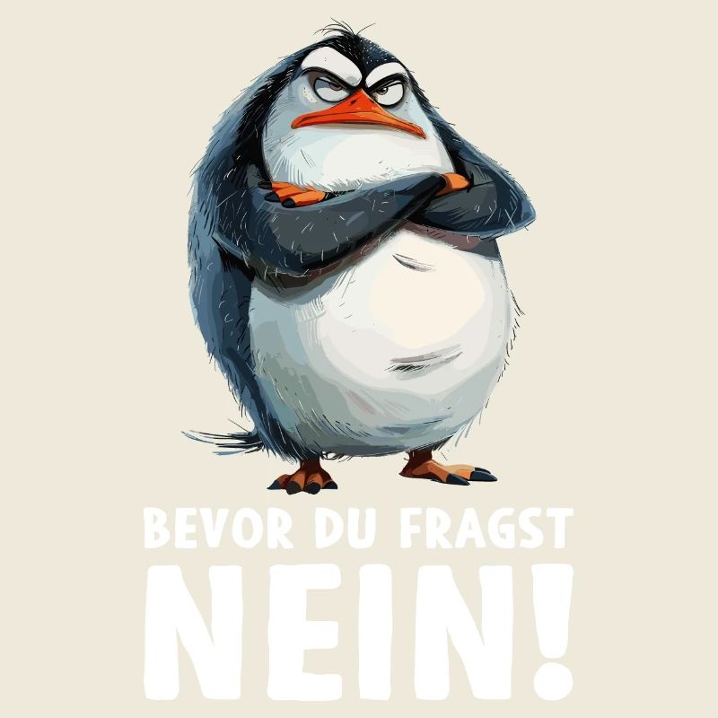 Pinguin Vogel Küken Bevor du fragst Nein