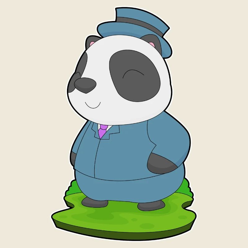 Costume de mariage Panda Groom