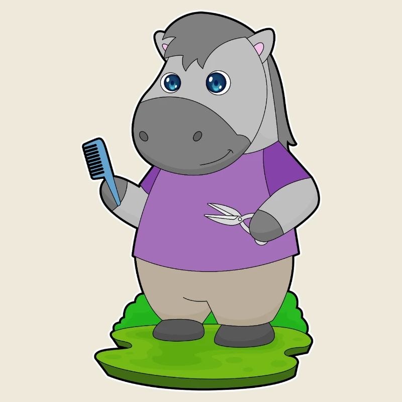 Pferd Friseur Schere Kamm