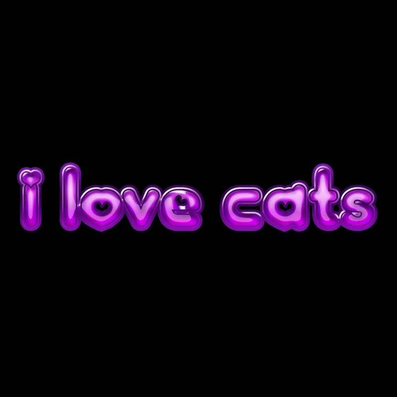 Text I love cats