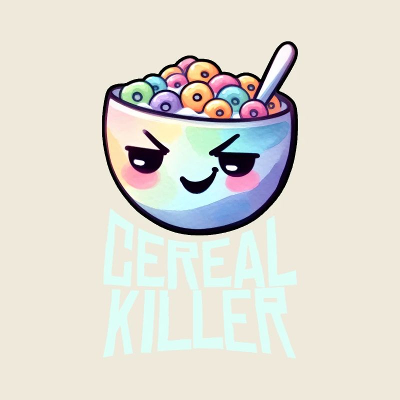 Jeu de mots sur le petit-déjeuner Cereal Killer