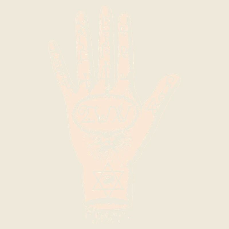 Dessin à la main dans le style du tarot