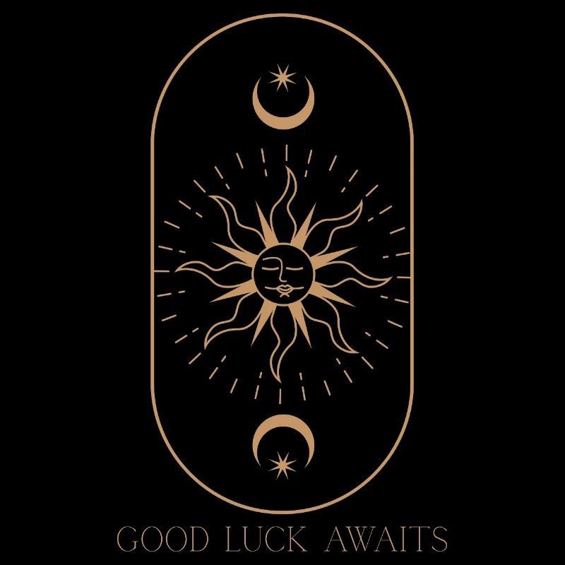 Fine Line Sun & Moons – Good Luck Awaits