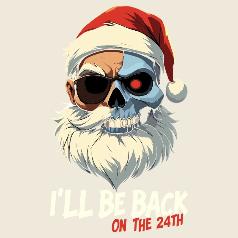 Terminator Santa be back presents