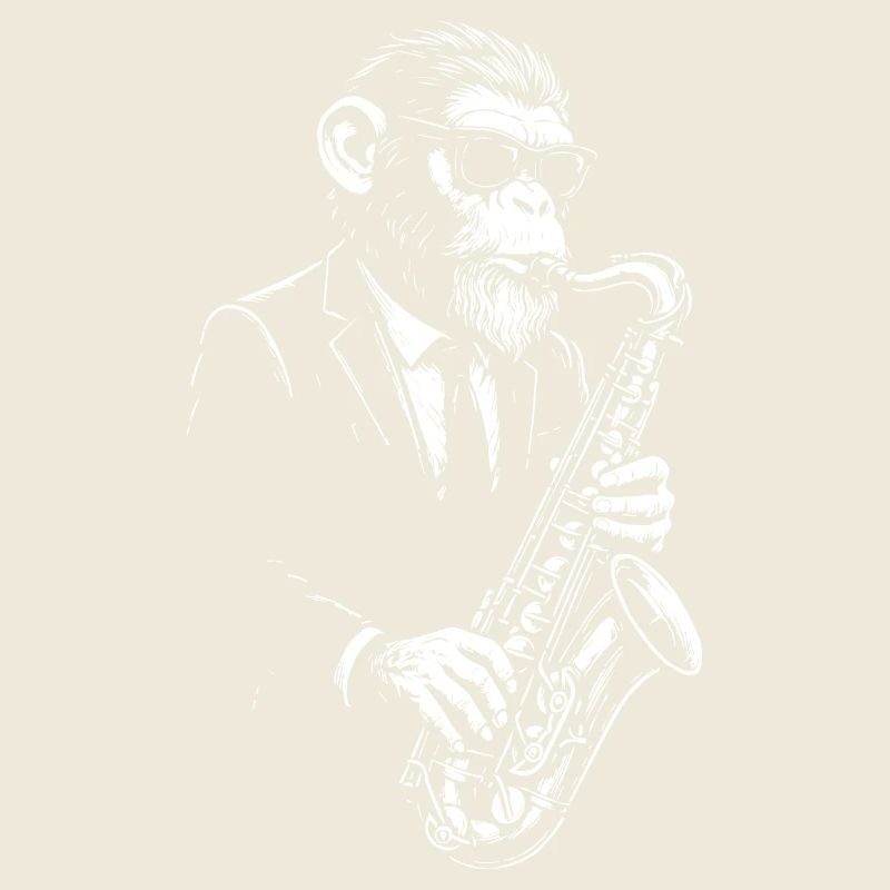 Saxophone Jazz Singe en Costume