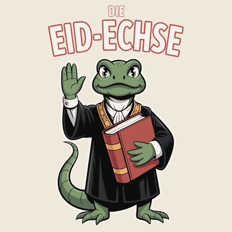 Lézard de serment : motif de justice reptile drôle