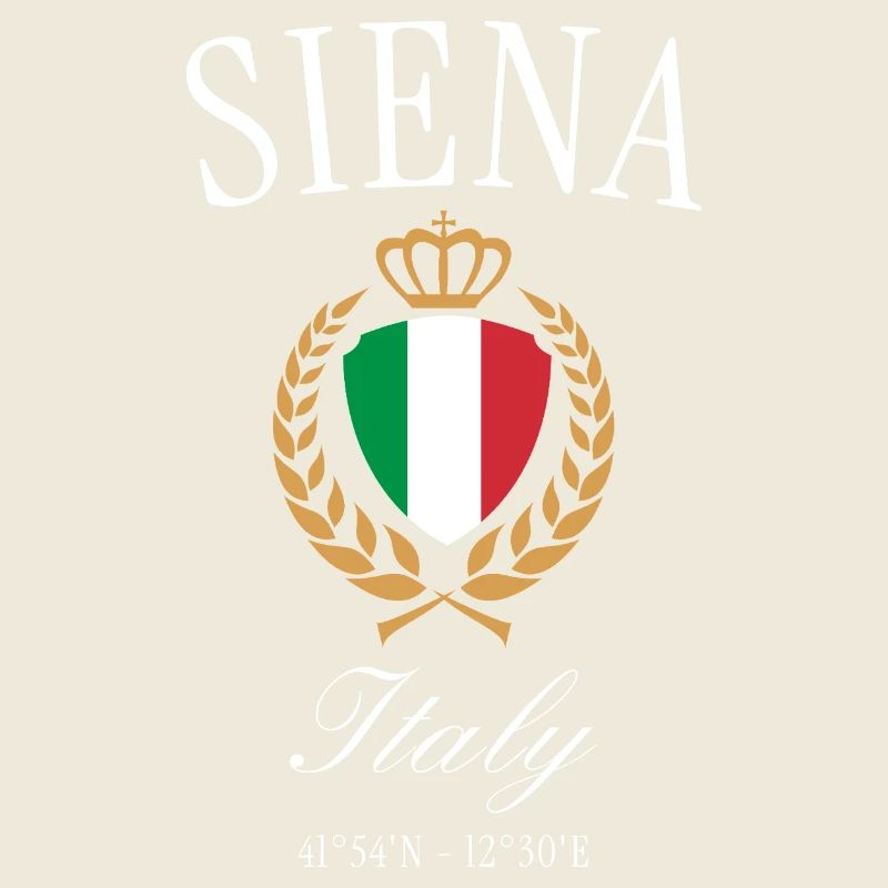 Siena Italien Wappen Krone – Reise Souvenir