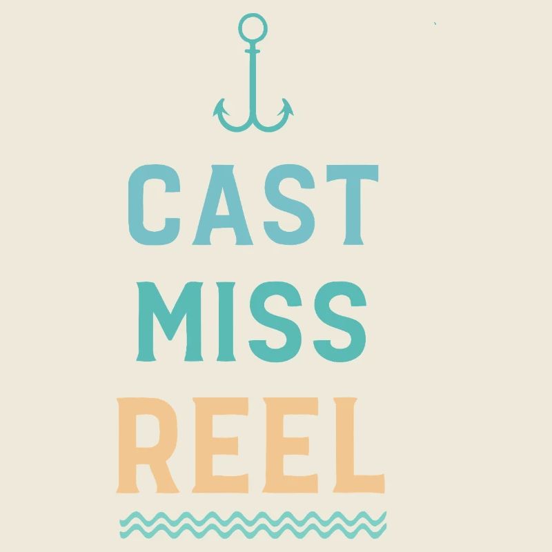 Anker und Wellen werfen Miss Reel