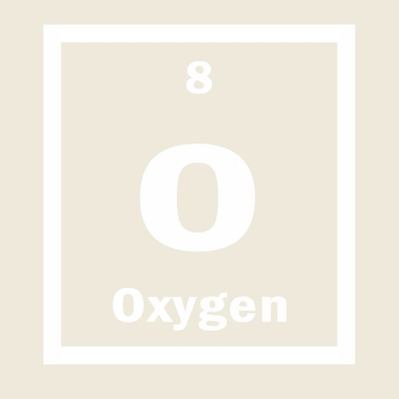 Oxygène O Tableau périodique de la science des éléments