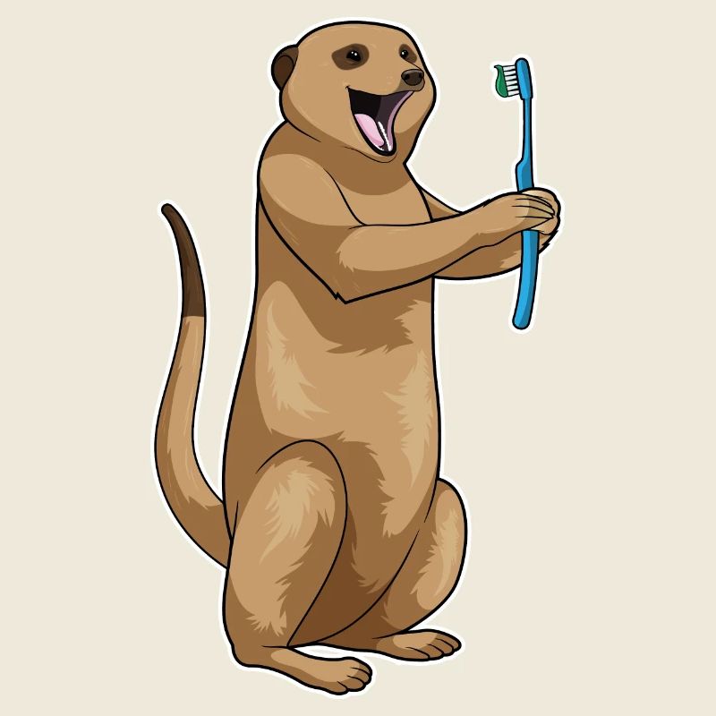 Brosse à dents de dentiste suricate