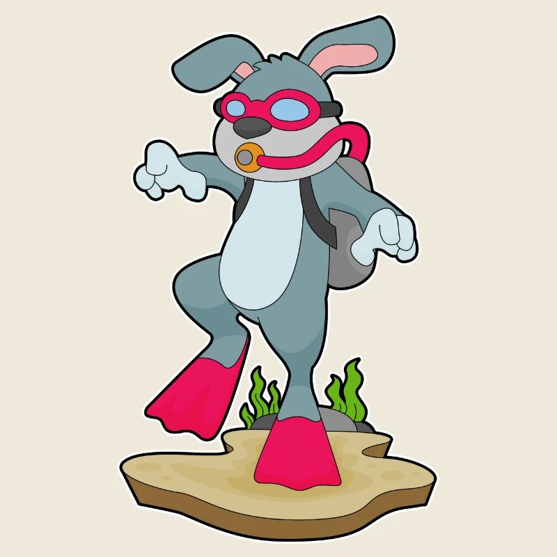 Rabbit Diver Oxygen Tank Diving