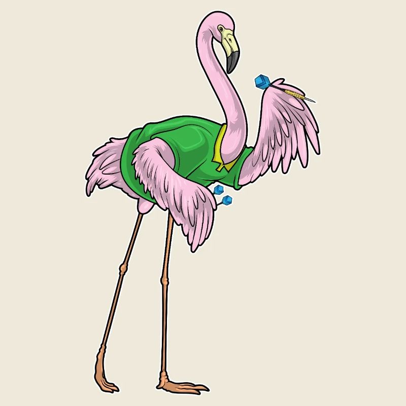 Flamingo Dart Dartpfeil