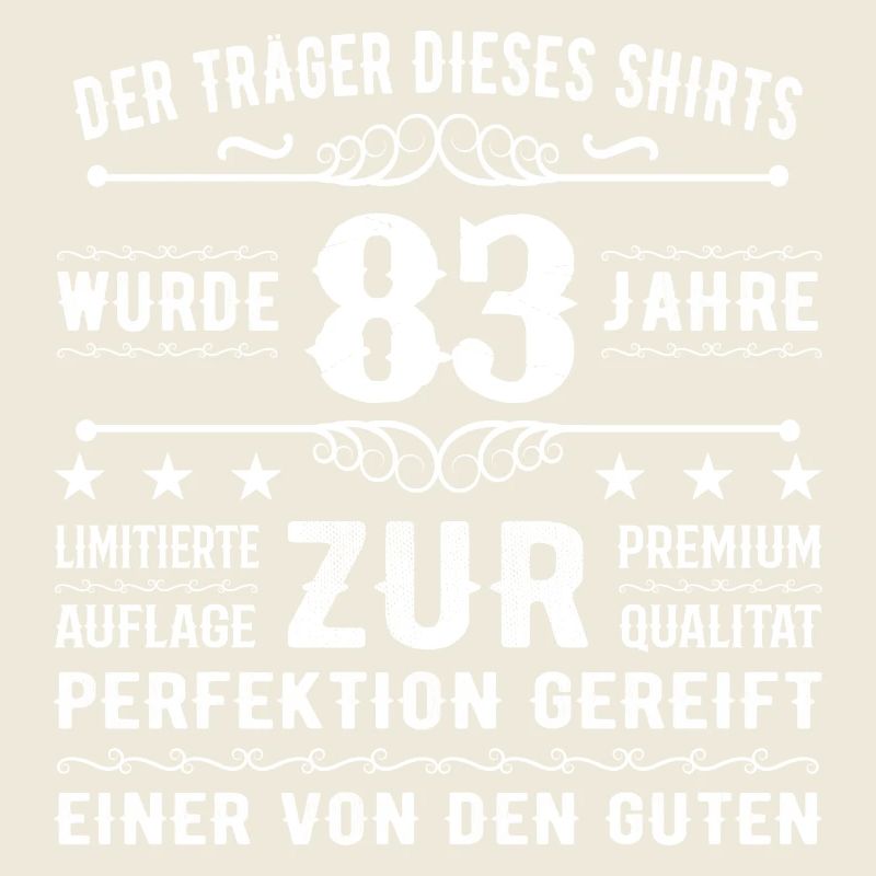 83 Jahre Geschenkidee zum 83 - Geburtstag