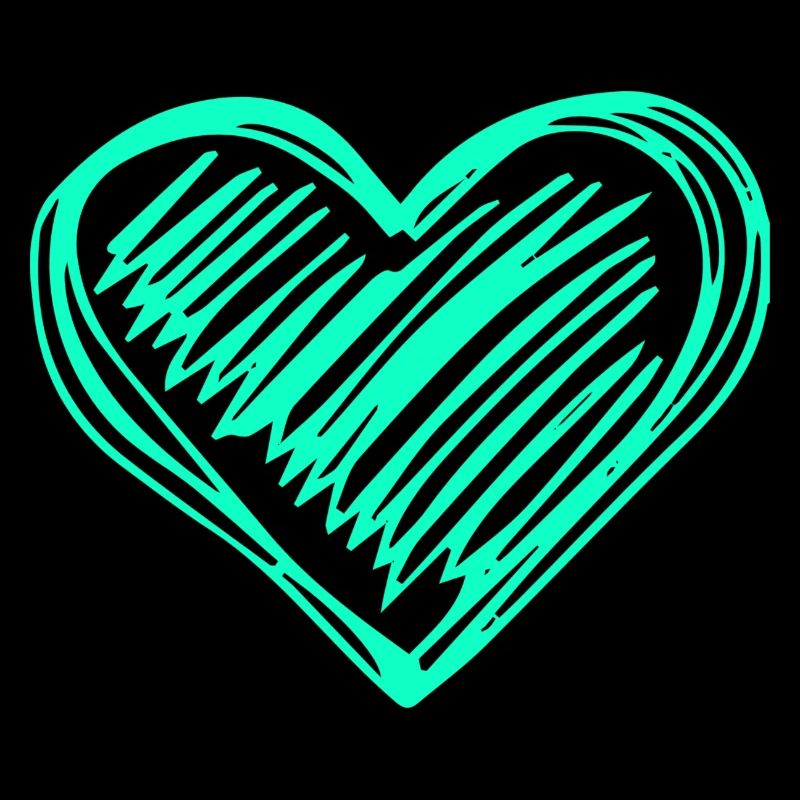 Liebe türkis