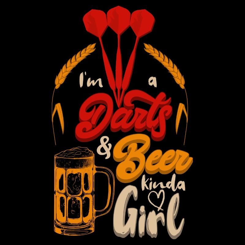 Je suis une fille de type bière de fléchettes