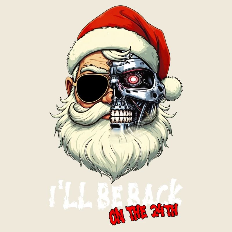 Cyber Père Noël Terminator Je SERAI DE RETOUR