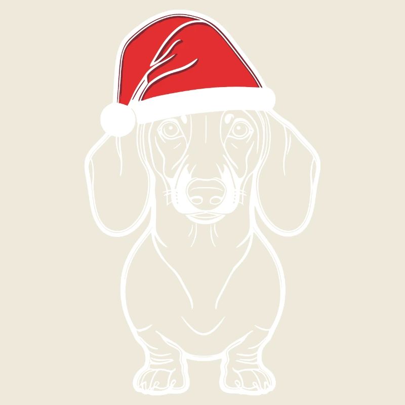 Teckel pour Noël, Lineart