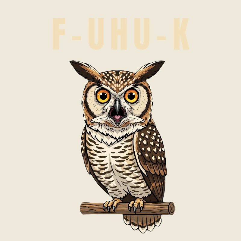 Eagle Owl Owl Funny Pun Saying Humor Bird
