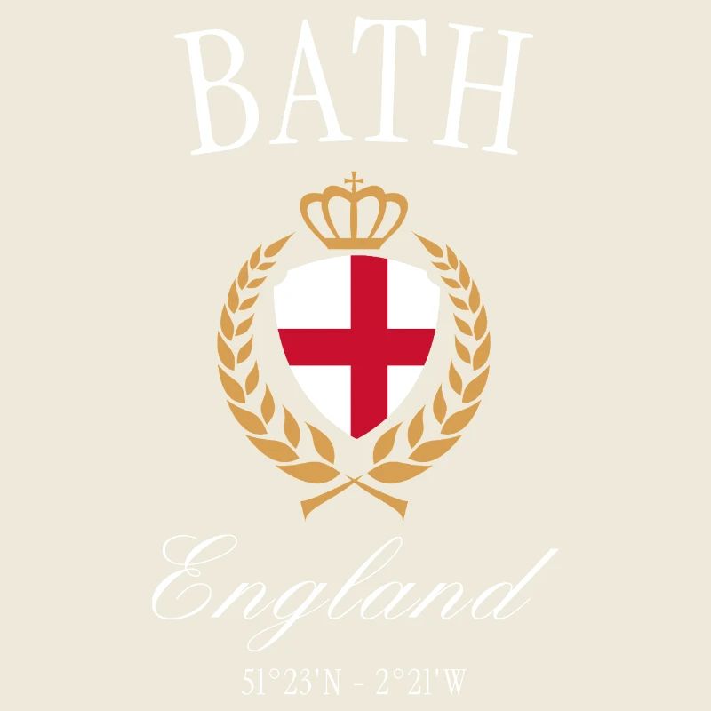 Bath England Wappen Krone – Reise Souvenir