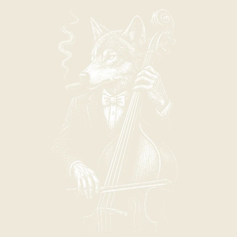 Noir Wolf Jazz spielt Kontrabass