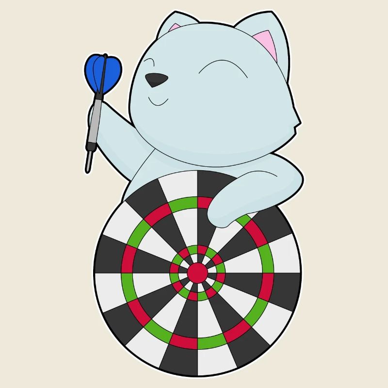 Katze Dart Dartscheibe