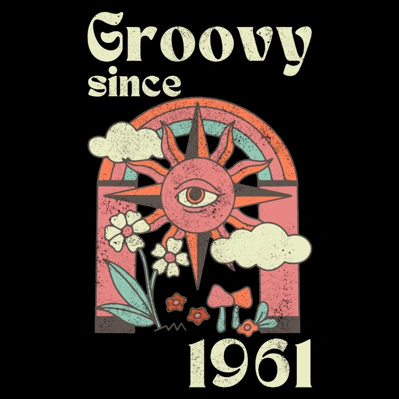 Groovy since 1961 mit Retro Grafik