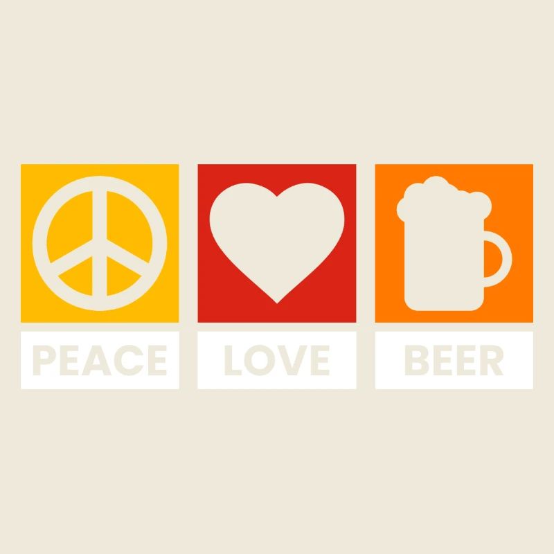 Peace Love Beer Design