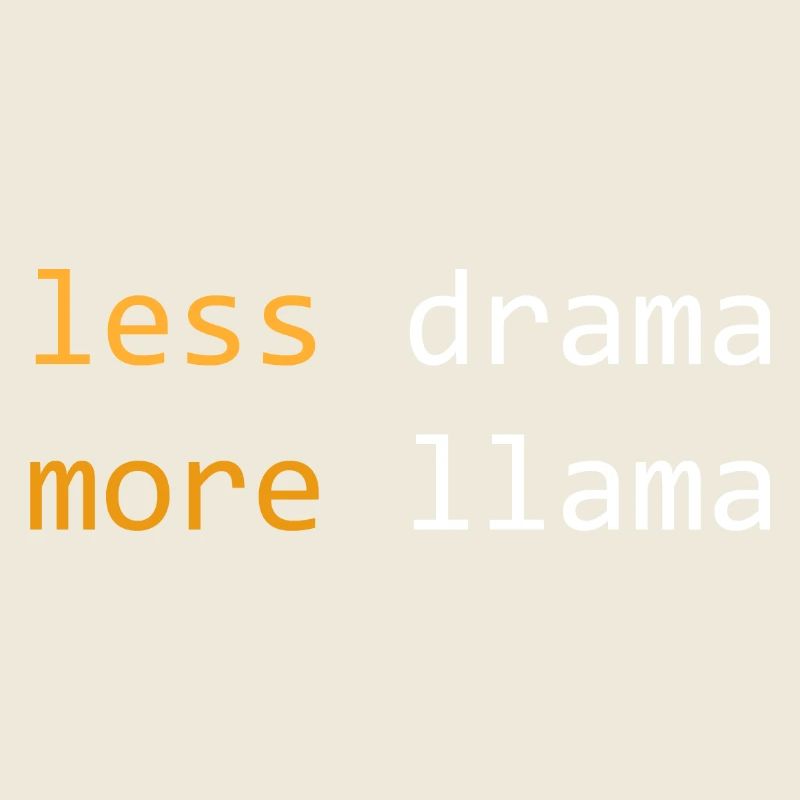 Weniger Drama, mehr Lama, düster