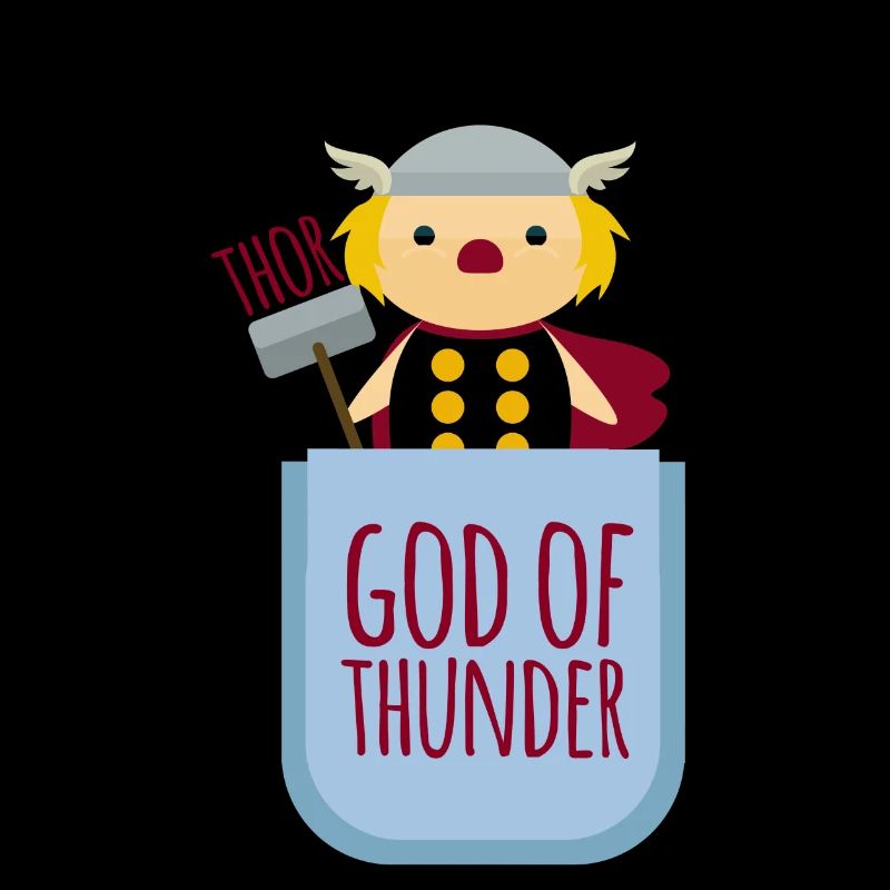Thor Thunder dieu God of Thunder poitrine poche bébé