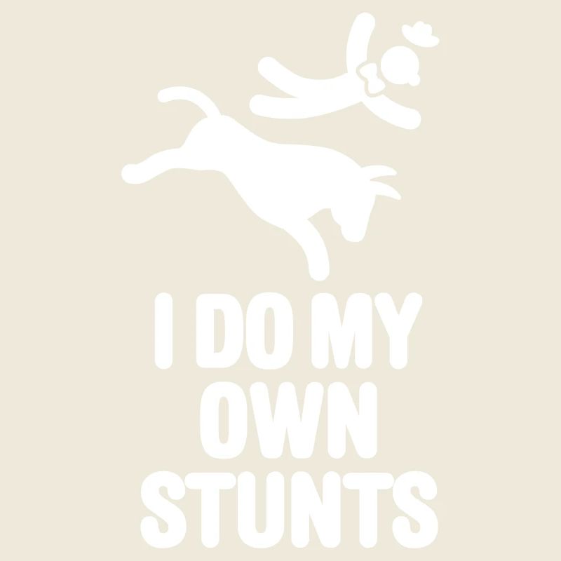 Lustig Rodeo-Clown I do my own stunts Rodeo Reiter