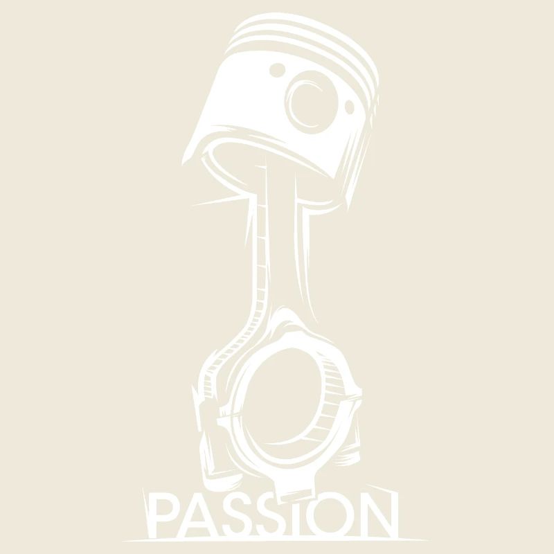 Piston Tuner Passion Auto Racing Motor icon Logo