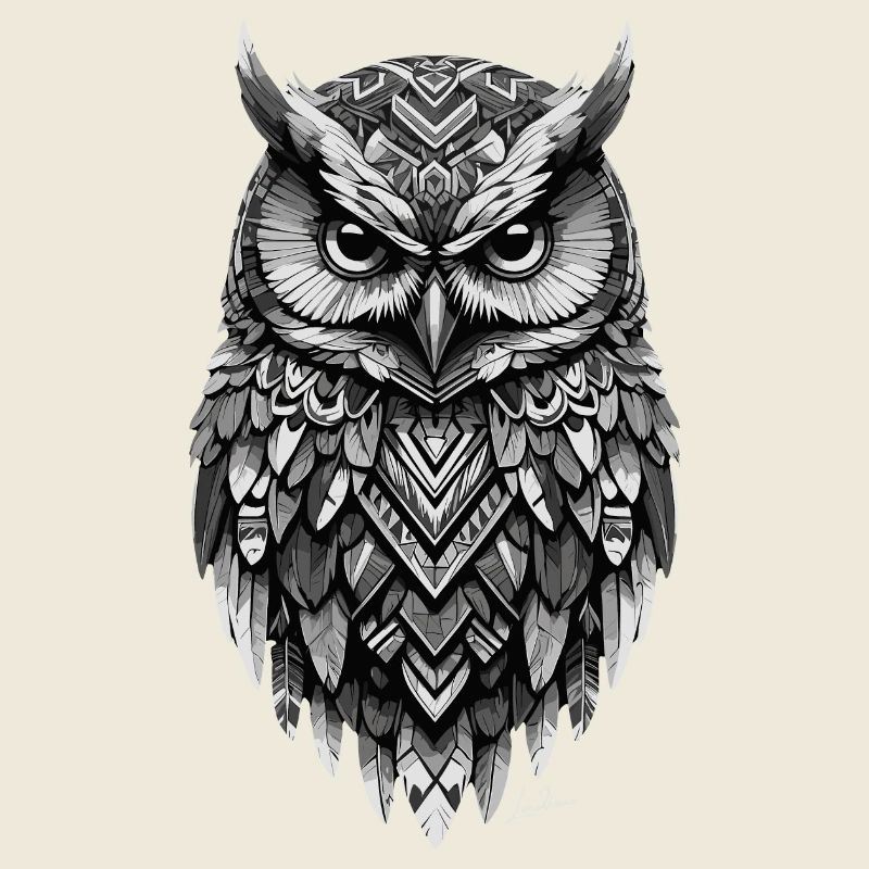 Indian geometric owl