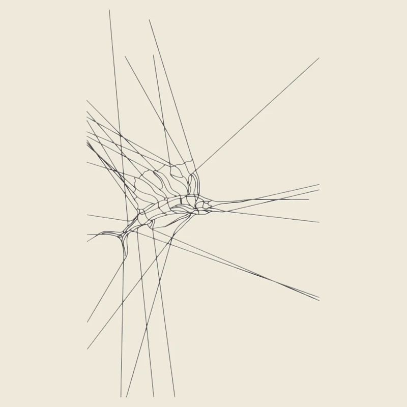 Schwertfisch in Linien desing