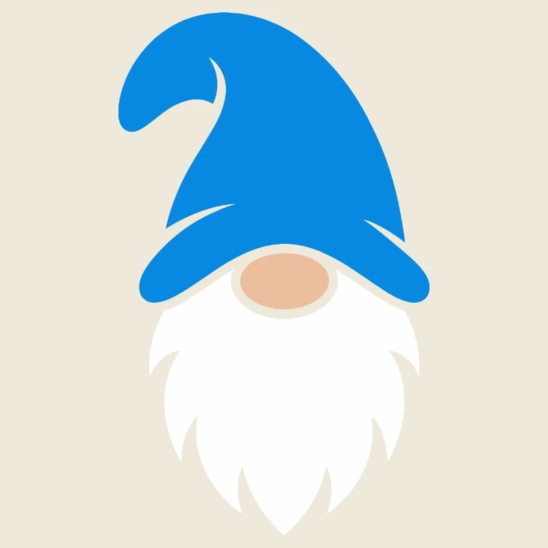 Mignon Gnome de Noël Chapeau Bleu