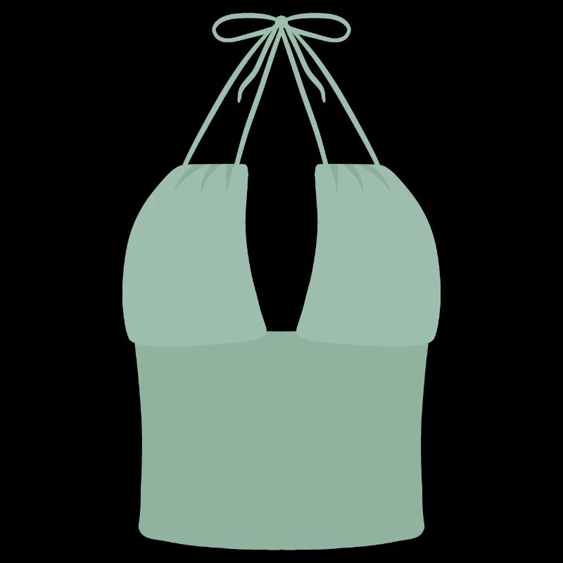 Mint Halter Bikini Top