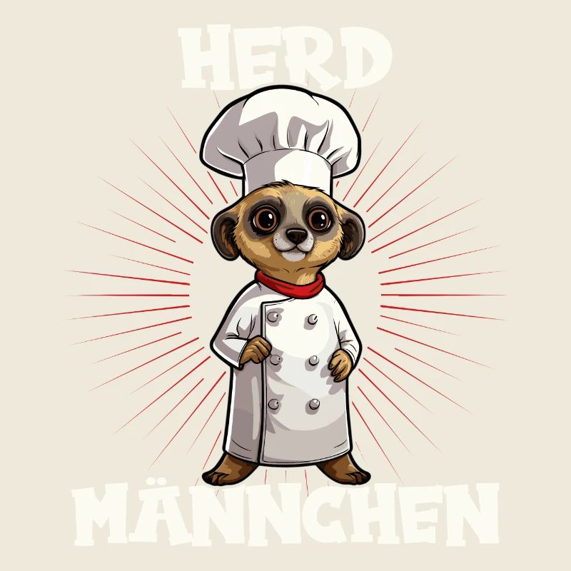 Erdmännchen kochen Koch Kochmütze Herdmännchen