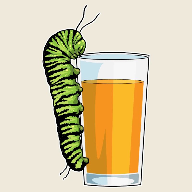 Caterpillar orange juice