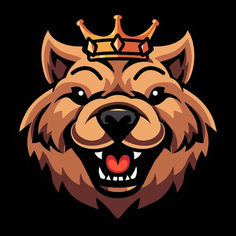Chow Chow Tête de chien Couronne