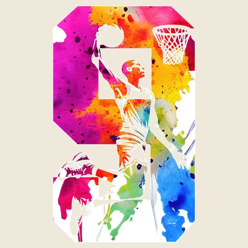 9. GEBURTSTAG BASKETBALL NUMMER 9